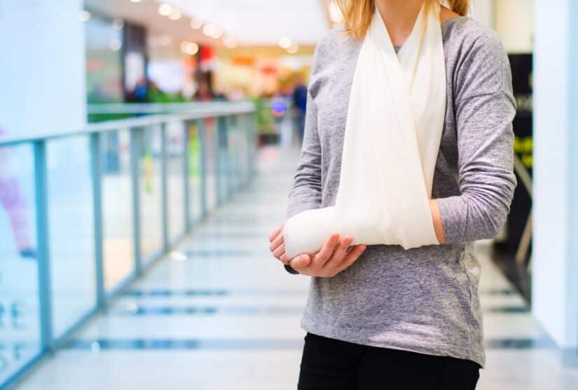 Broken Bone Accident Woman With a Bandaged Hand