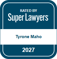 Tyrone Maho Rated by SuperLawyers 2027 badge